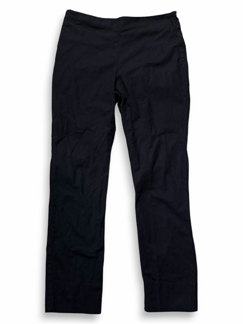 HACHE Cotton Straight Leg Pants Slacks Black Made in Italy